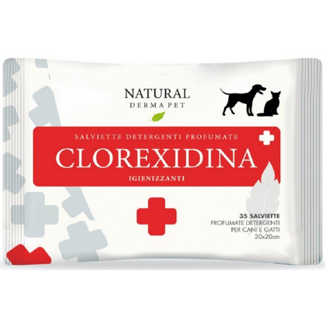 Derbe Natural Derma Pet υγρά μαντηλάκια με Χλωρεξιδίνη 35τμχ Derbe Natural Derma Pet υγρά μαντηλάκια με Χλωρεξιδίνη 35τμχ