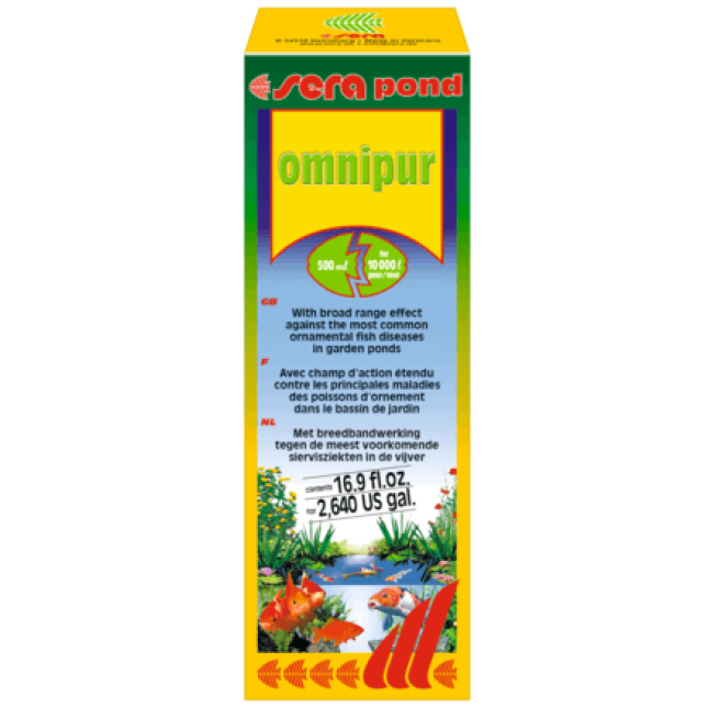 Sera pond omnipur βελτιωτικά νερού,φάρμακα 500ml Sera pond omnipur βελτιωτικά νερού,φάρμακα 500ml