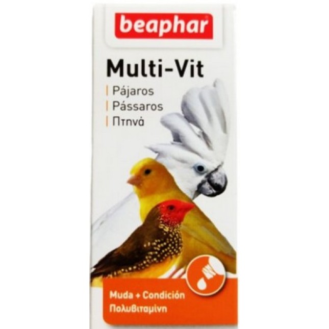 Beaphar multi-vit bird πτηνά 20ml Beaphar multi-vit bird πτηνά 20ml