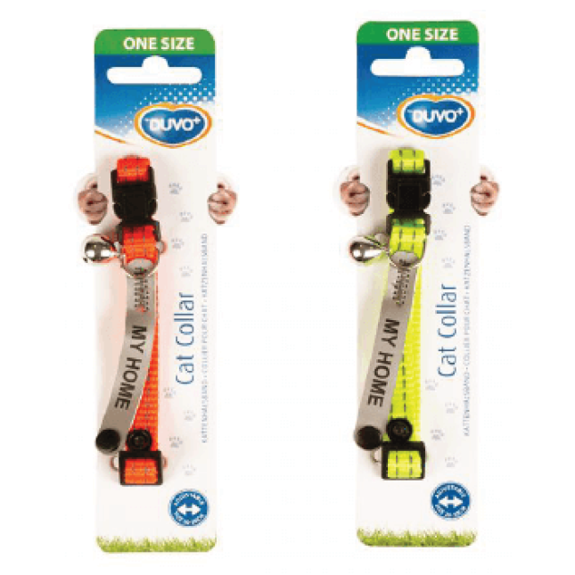 Duvo Περιλαίμιο γάτας ραιγιόν ρυθμιζόμενο Reflective Adress 20-30x1cm Duvo Περιλαίμιο γάτας ραιγιόν ρυθμιζόμενο Reflective Adress 20-30x1cm