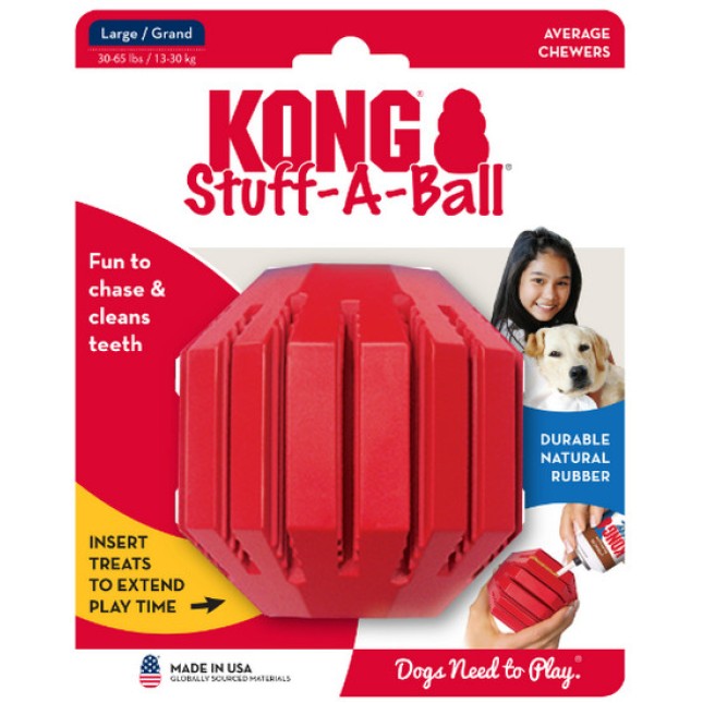 Kong παιχνίδι stuff-a-μπάλα αποτελεσματικό για παιχνίδι και άσκηση δοντιών και ούλων Kong παιχνίδι stuff-a-μπάλα αποτελεσματικό για παιχνίδι και άσκηση δοντιών και ούλων