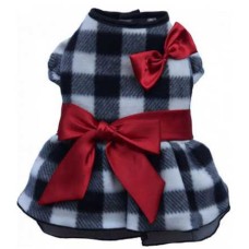 Doggy Dolly φόρεμα μαύρο καρώ W105 medium Doggy Dolly φόρεμα μαύρο καρώ W105 medium