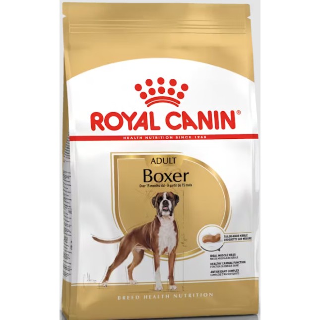 Royal Canin Πλήρης τροφή για ενήλικους σκύλους φυλής Boxer - Πάνω από 15 μηνών 12kg Royal Canin Πλήρης τροφή για ενήλικους σκύλους φυλής Boxer - Πάνω από 15 μηνών 12kg