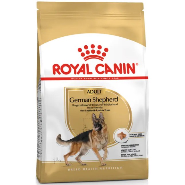 Royal Canin Πλήρης τροφή για ενήλικους σκύλους φυλής German Shepherd - Πάνω των 15 μηνών 11kg Royal Canin Πλήρης τροφή για ενήλικους σκύλους φυλής German Shepherd - Πάνω των 15 μηνών 11kg