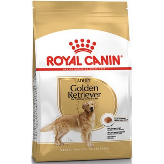 Royal Canin Πλήρης τροφή για ενήλικες κι ώριμους σκύλους φυλής Golden Retriever-Άνω των 15 μηνών Royal Canin Πλήρης τροφή για ενήλικες κι ώριμους σκύλους φυλής Golden Retriever-Άνω των 15 μηνών