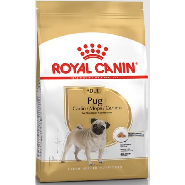 Royal Canin Πλήρης τροφή για ενήλικους σκύλους φυλής Pug - Πάνω των 10 μηνών Royal Canin Πλήρης τροφή για ενήλικους σκύλους φυλής Pug - Πάνω των 10 μηνών