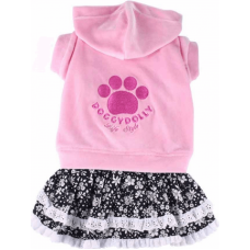 Doggy Dolly φόρεμα με ροζ φούτερ D150 medium Doggy Dolly φόρεμα με ροζ φούτερ D150 medium