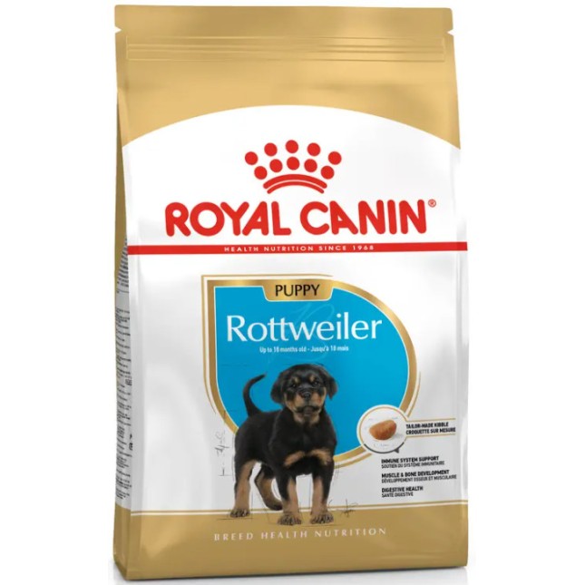 Royal Canin Πλήρης τροφή για κουτάβια φυλής Rottweiler - μέχρι 18 μηνών 12kg Royal Canin Πλήρης τροφή για κουτάβια φυλής Rottweiler - μέχρι 18 μηνών 12kg