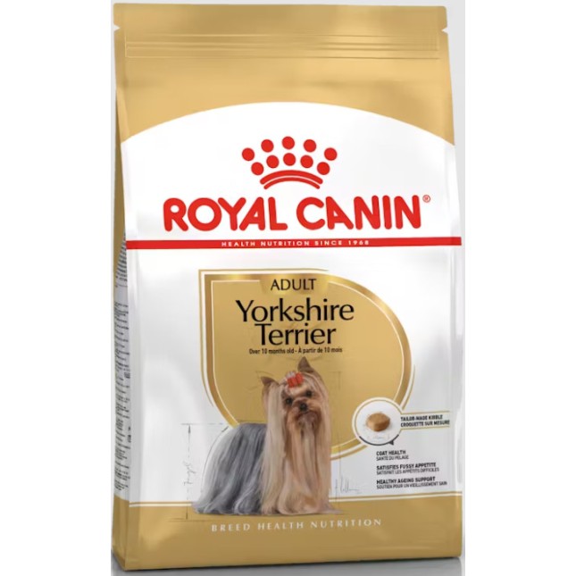 Royal Canin Πλήρης τροφή για ενήλικους σκύλους φυλής Yorkshire Terrier - Πάνω των 10 μηνών 3kg Royal Canin Πλήρης τροφή για ενήλικους σκύλους φυλής Yorkshire Terrier - Πάνω των 10 μηνών 3kg
