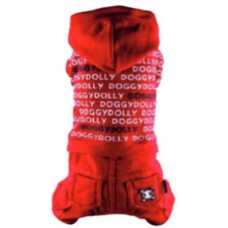 Doggy Dolly φόρμα κόκκινη ,μαλακή και άνετη για να προσφέρει ελευθερία κινήσεων