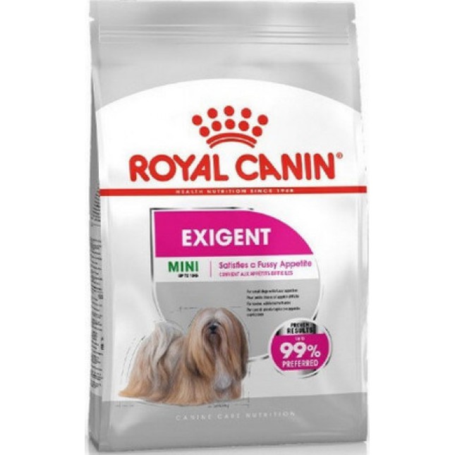 Royal Canin πλήρης τροφή Canine Care Nutrition για ενήλικες σκύλους μικρόσωμων φυλών mini exigent