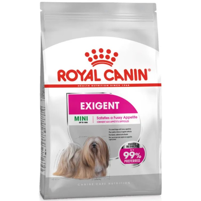 Royal Canin πλήρης τροφή Canine Care Nutrition για ενήλικες σκύλους μικρόσωμων φυλών mini exigent