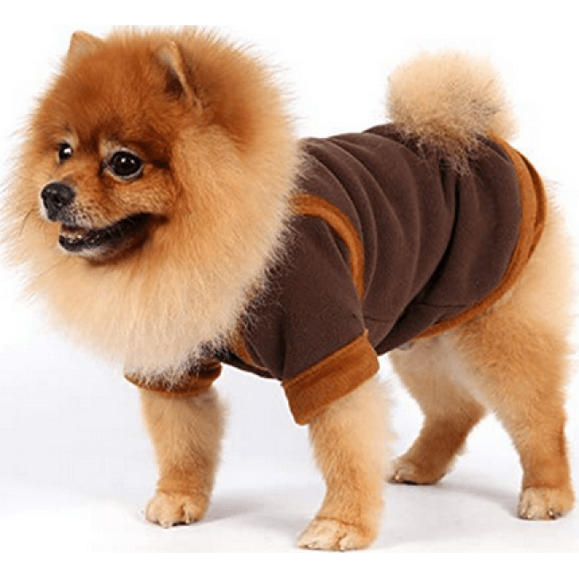 Doggy Dolly πουλόβερ καφέ φλις W057
