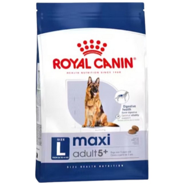 Royal Canin πλήρης τροφή Size Health Nutrition maxi adult 5+ για ενήλικους σκύλους μεγαλόσωμης φυλής