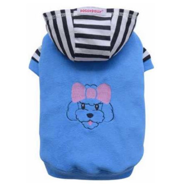 Doggy Dolly μπλούζα γαλάζια hoodie W290 small Doggy Dolly μπλούζα γαλάζια hoodie W290 small