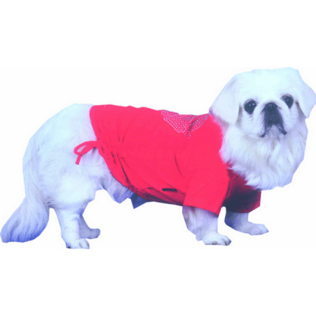 Doggy Dolly μπλούζα κόκκινη με καρδιά T214 Doggy Dolly μπλούζα κόκκινη με καρδιά T214