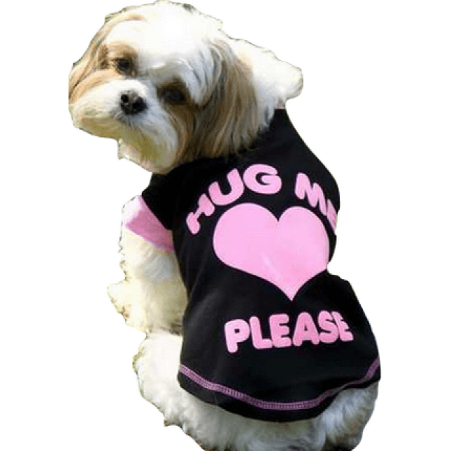 Doggy Dolly μπλούζα μαύρη με ροζ T235
