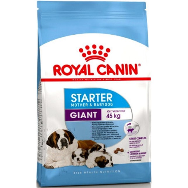 Royal Canin πλήρης τροφή Size Health Nutrition giant starter 4kg για θηλυκές γιγαντόσωμων φυλών
