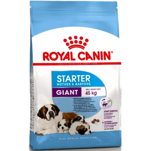 Royal Canin πλήρης τροφή Size Health Nutrition giant starter 4kg για θηλυκές γιγαντόσωμων φυλών Royal Canin πλήρης τροφή Size Health Nutrition giant starter 4kg για θηλυκές γιγαντόσωμων φυλών