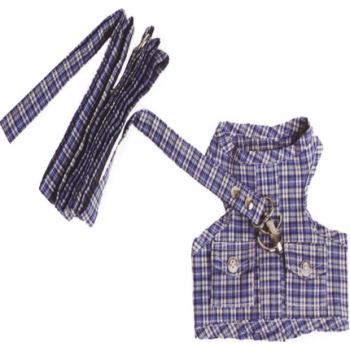 Doggy Dolly γιλέκο μπλε με λουρί DCL043 x-small