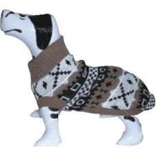 Doggy Dolly πουλόβερ πλεκτό καφέ AH7461