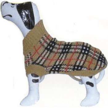 Doggy Dolly πουλόβερ πλεκτό εκρού καρώ ΑΗ7467 Doggy Dolly πουλόβερ πλεκτό εκρού καρώ ΑΗ7467