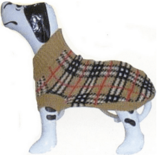 Doggy Dolly πουλόβερ πλεκτό εκρού καρώ Νο2