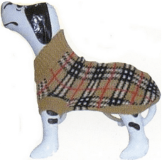 Doggy Dolly πουλόβερ πλεκτό εκρού καρώ Νο2 Doggy Dolly πουλόβερ πλεκτό εκρού καρώ Νο2