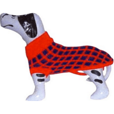 Doggy Dolly παλτουδάκι πλεκτό ΑΗ7474 κόκκινο καρώ
