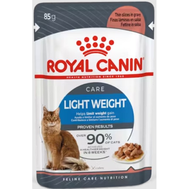 Royal Canin Feline Υγιεινή διατροφή Wet ultra light gravy για ενήλικες γάτες με τάσεις αύξησης βάρου