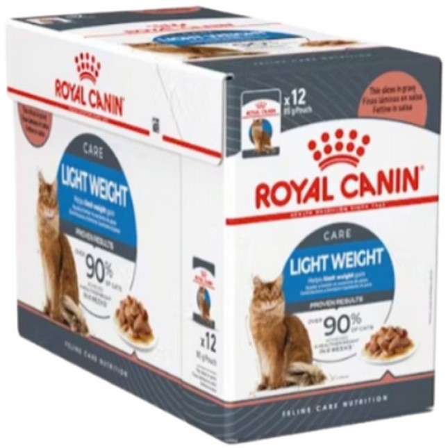 Royal Canin Feline Υγιεινή διατροφή Wet ultra light gravy για ενήλικες γάτες με τάσεις αύξησης βάρου