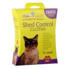 FUR CAT SHED CONTROL CLOTHS 12 ΜΑΝΤΗΛΑΚΙΑ