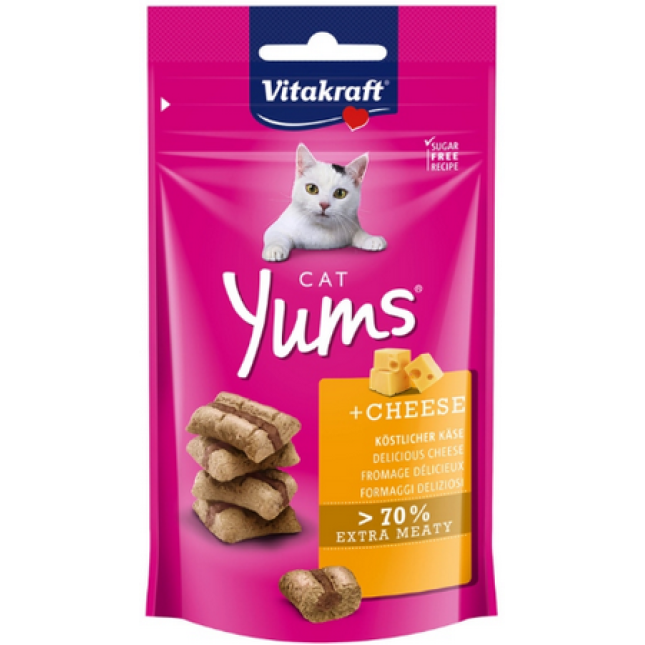 Vitakraft cat yums λιχουδιά γεμιστή τυρί 40 gr. Vitakraft cat yums λιχουδιά γεμιστή τυρί 40 gr.