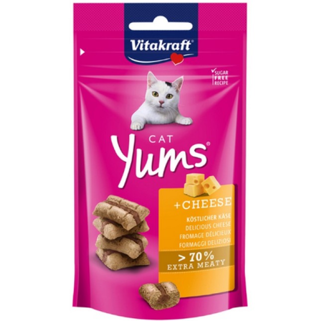 Vitakraft cat yums λιχουδιά γεμιστή τυρί 40 gr. Vitakraft cat yums λιχουδιά γεμιστή τυρί 40 gr.