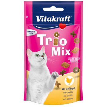 Vitakraft trio mix λιχουδιά mix κροκέτες κοτόπουλο 60gr Vitakraft trio mix λιχουδιά mix κροκέτες κοτόπουλο 60gr