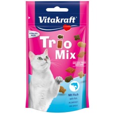 Vitakraft trio mix λιχουδιά mix κροκέτες ψάρι 60gr