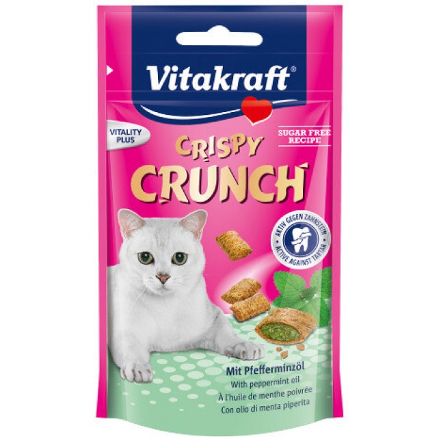 Vitakraft crun τραγανή λιχουδιά δυόσμο 60gr Vitakraft crun τραγανή λιχουδιά δυόσμο 60gr