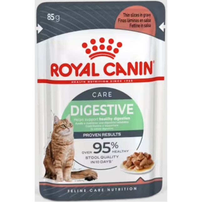 Royal Canin Feline Υγιεινή διατροφή Wet digest sensitive gravy για ενήλικες στειρωμένες γάτες