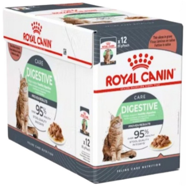 Royal Canin Feline Υγιεινή διατροφή Wet digest sensitive gravy για ενήλικες στειρωμένες γάτες