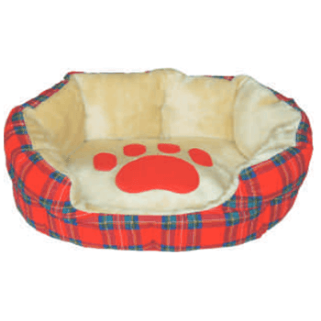 Cat-Gato Κρεβάτι scottish paw με σχέδιο πατούσα 55x50cm Cat-Gato Κρεβάτι scottish paw με σχέδιο πατούσα 55x50cm