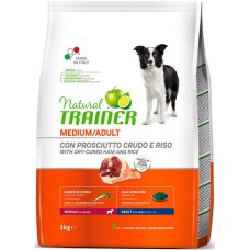 Natural Trainer για ενήλικους σκύλους μεσαίου μεγέθους με προσούτο 3kg