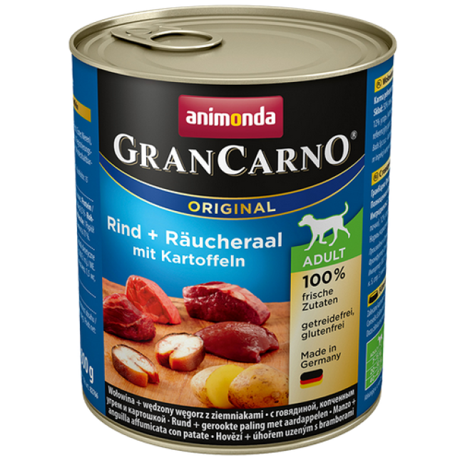 Animonda Gran Carno Adult με καπνιστό χέλι & πατάτες Animonda Gran Carno Adult με καπνιστό χέλι & πατάτες