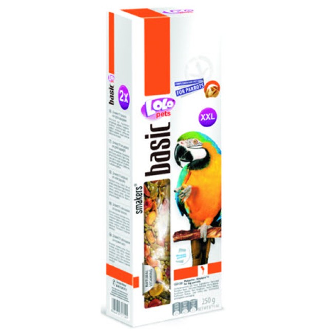 Lolo pets smakers παπαγάλου xxl με φυστίκι αιγίνης για μεγάλους παπαγάλους 250g Lolo pets smakers παπαγάλου xxl με φυστίκι αιγίνης για μεγάλους παπαγάλους 250g