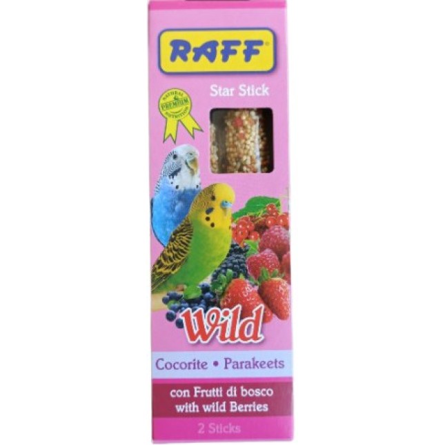 Raff στικ-star cocorite wild-για παπαγαλ. με άγρια φρούτα