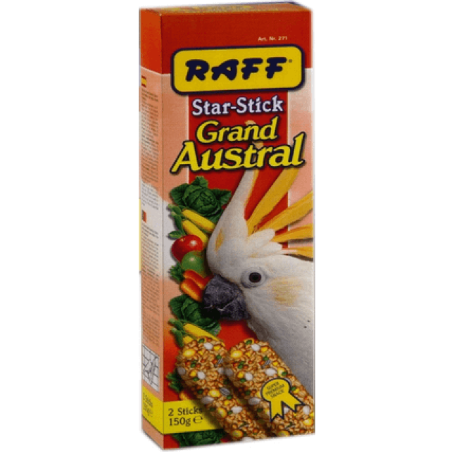 Raff Στικ-star grand austral - για κακατούα με φρούτα.&λαχανικά Raff Στικ-star grand austral - για κακατούα με φρούτα.&λαχανικά