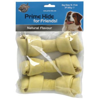 Prime Hide Knotted Bone Natural (15-17cm-3τμχ) Prime Hide Knotted Bone Natural (15-17cm-3τμχ)