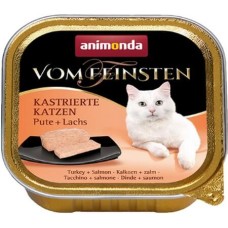 Animonda Castrated γάτας κεσεδάκι με Γαλοπούλα & Σολωμό 100gr