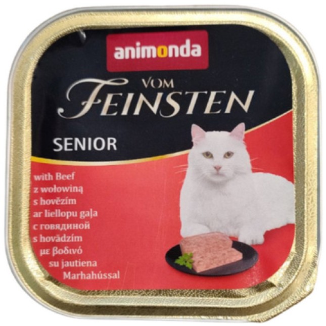 Animonda Senior γάτας κεσεδάκι με Βοδινό & Πουλερικά 100gr