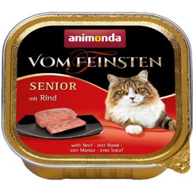 Animonda Vom Feinsten Senior κεσεδάκια διάφορων γεύσεων για ηλικιωμένες γάτες 100gr Animonda Vom Feinsten Senior κεσεδάκια διάφορων γεύσεων για ηλικιωμένες γάτες 100gr