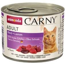 Animonda Carny Adult κονσέρβα με Βοδινό & Αρνί των 200gr και 400gr